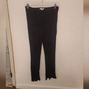 Amuse Society Black Ribbed Flare Pants